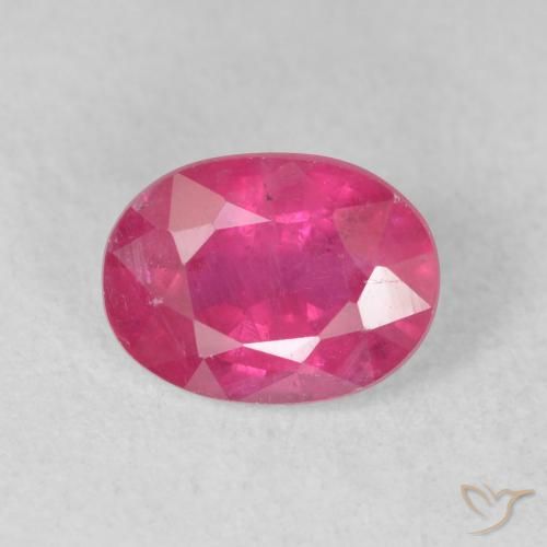 1.78ct Naturel Rouge Rosâtre Rubis, ovale, VS-SI