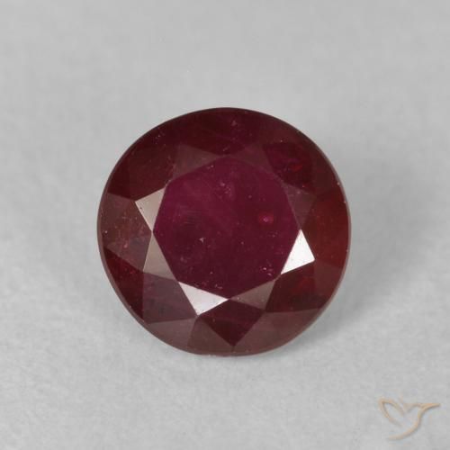 0.86ct Naturel Rouge foncé Rubis, Tour, VS-SI