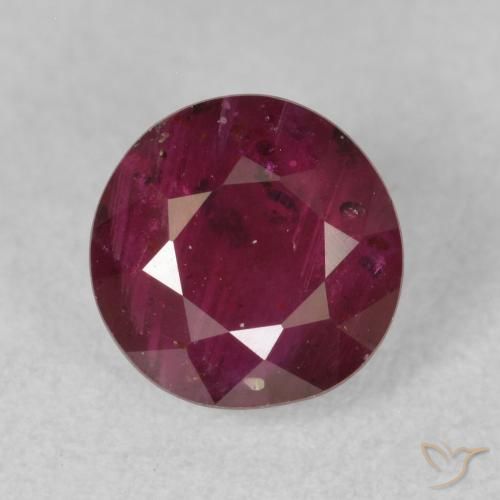 1.58ct Naturel Rouge foncé Rubis, Tour, VS-SI