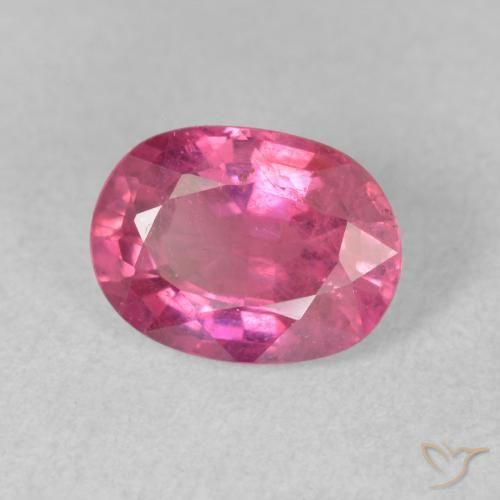Rubis Rouge Rosâtre naturelle ovale, 1.86 ct, VS-SI
