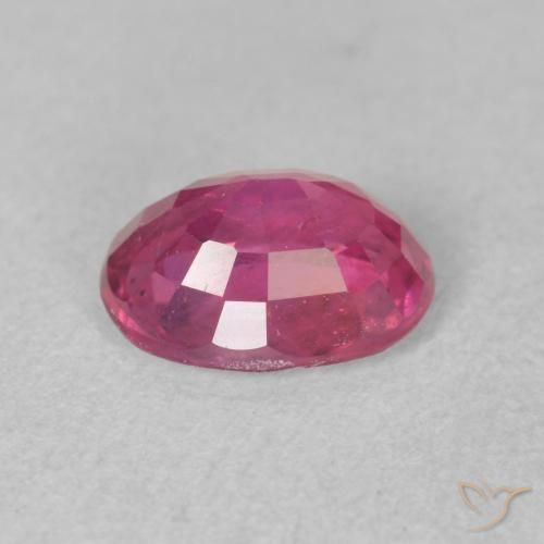 Rubis Rouge Rosâtre naturelle ovale, 1.86 ct, VS-SI