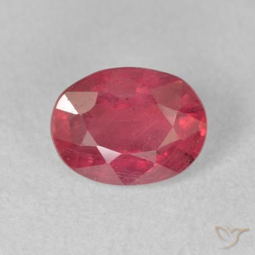 2.05ct Naturel Rouge Rosâtre Rubis, ovale, VS-SI