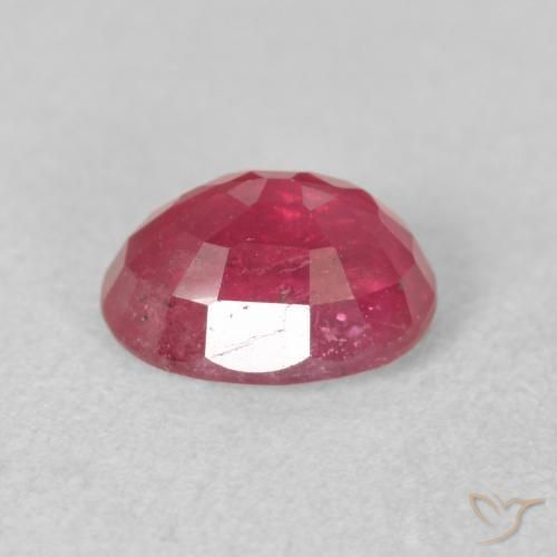 Rubis Rouge Rosâtre naturelle ovale, 2.05 ct, VS-SI