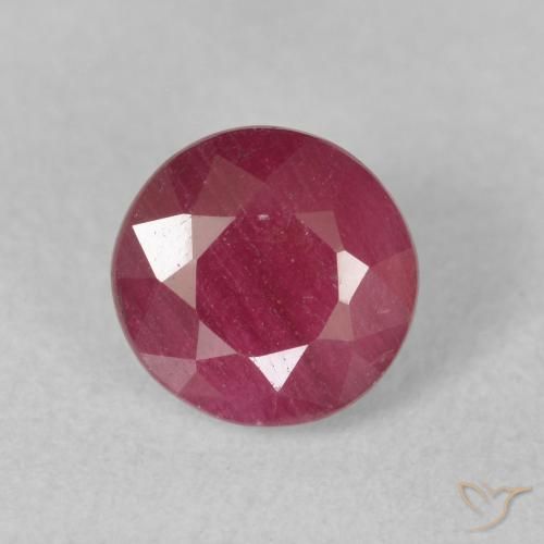 1.88ct Naturel Rose rougeâtre profond Rubis, Tour, VS-SI