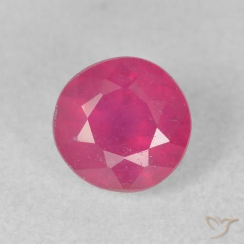 1.19ct Naturel Rose rougeâtre Rubis, Tour, VS-SI