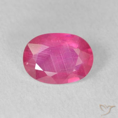 1.36ct Naturel Rose rougeâtre Rubis, ovale, VS-SI