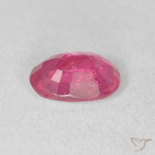 Rubis Rouge Rosâtre naturelle ovale, 1.54 ct, VS-SI