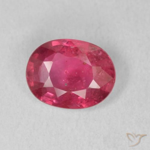1.48ct Naturel Rouge Rosâtre Rubis, ovale, VS-SI