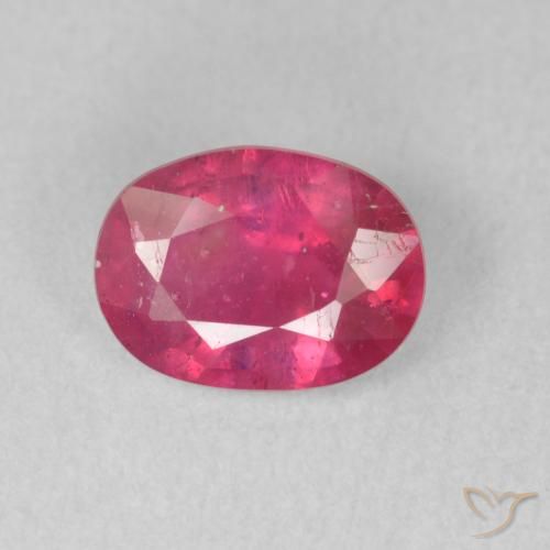 1.57ct Naturel Rouge moyen Rubis, ovale, VS-SI