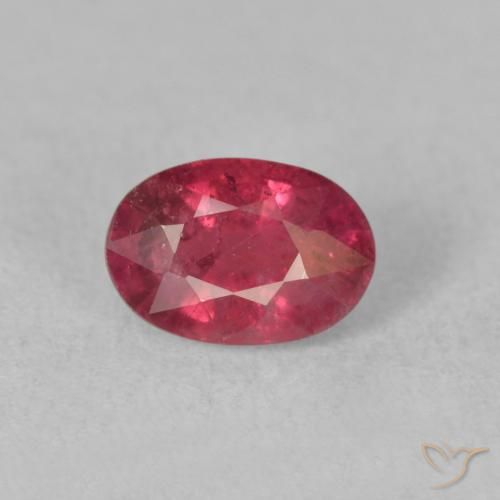 1.45ct Naturel Rose rougeâtre Rubis, ovale, VS-SI