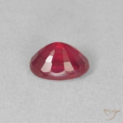Rubis Rose rougeâtre naturelle ovale, 1.12 ct, VS-SI