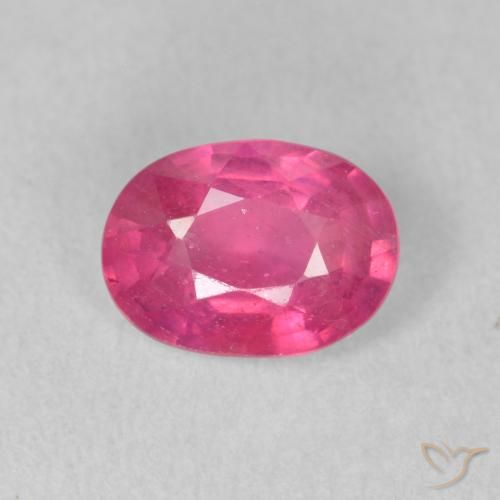 1.55ct Naturel Rose moyen Rubis, ovale, VS-SI