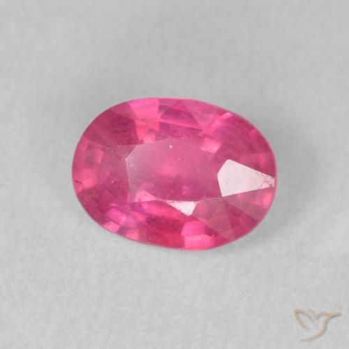 Rubis Rose moyen naturelle ovale, 1.55 ct, VS-SI