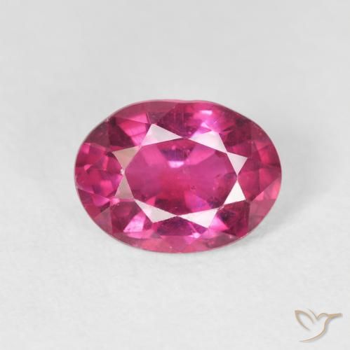 2.17ct Naturel Rose vif Rubis, ovale, VS