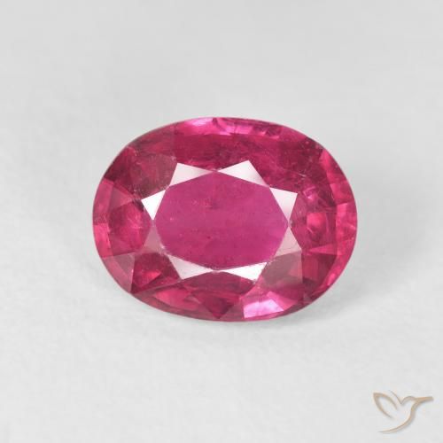 2.53ct Naturel Rose vif Rubis, ovale, VS