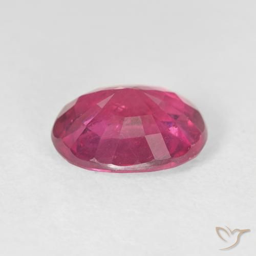 Rubis Medium Dark-Pink naturelle ovale, 3.45 ct, VS