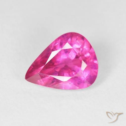 2.09ct Naturel Magenta profond Rubis, En forme de poire, VS