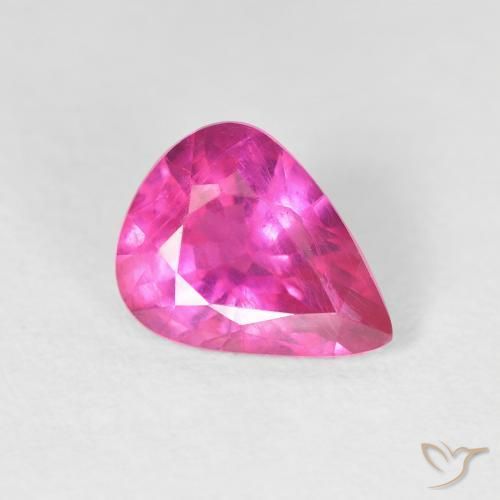 Rubis Magenta profond naturelle En forme de poire, 2.09 ct, VS