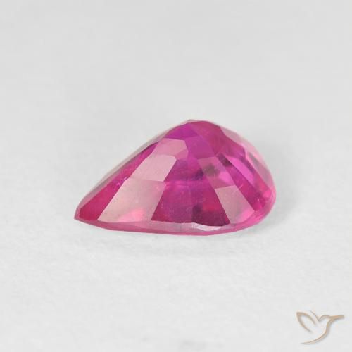 Rubis Magenta profond naturelle En forme de poire, 2.09 ct, VS