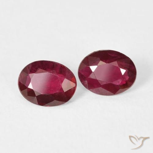 Shop natural 0.59ct Rouge foncé Rubis gems, ovale, from Myanmar at GemSelect. In stock, global shipping!