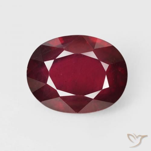 19.35ct Naturel Rouge foncé Rubis, ovale, VS