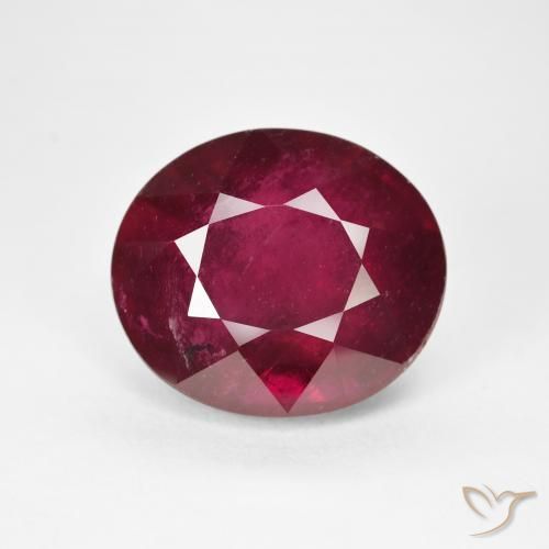 15.28ct Naturel Vin rouge profond Rubis, ovale, VS
