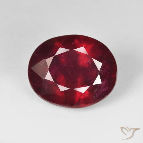 15.06ct Naturel Rouge sang Rubis, ovale, VS