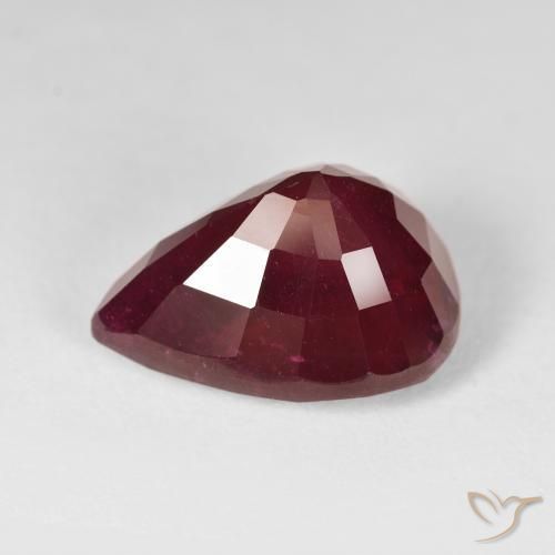Rubis Vin rouge naturelle En forme de poire, 14.72 ct, VS