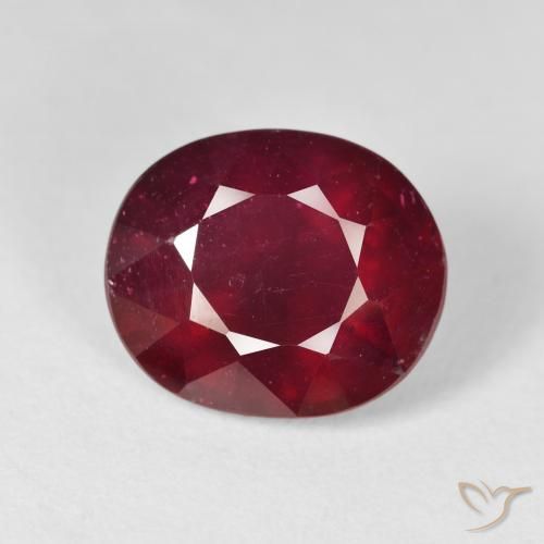 11.22ct Naturel Rouge foncé Rubis, ovale, VS