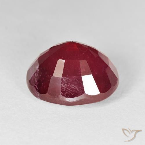 Rubis Rouge vif naturelle ovale, 13.61 ct, VS