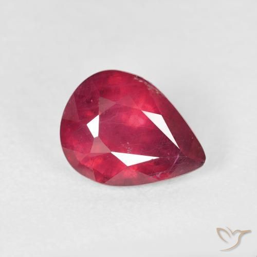 Rubis Rouge confiture naturelle En forme de poire, 2.34 ct, VS-SI