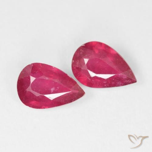 Shop natural 1.53ct Cramoisi profond Rubis gems, En forme de poire, from Madagascar at GemSelect. In stock, global shipping!