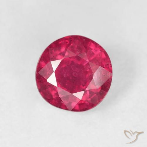 0.99ct Naturel Medium Dark-Red Rubis, Tour, VS