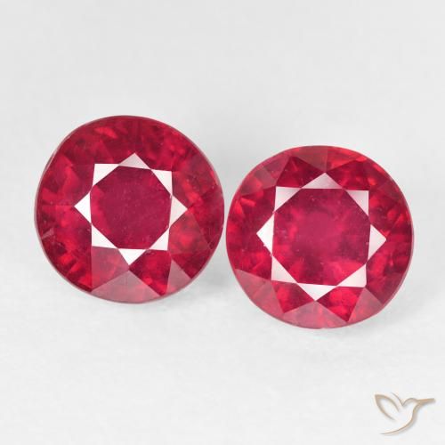 4.48ctw Naturel Rouge confiture Rubis, Tour, VS