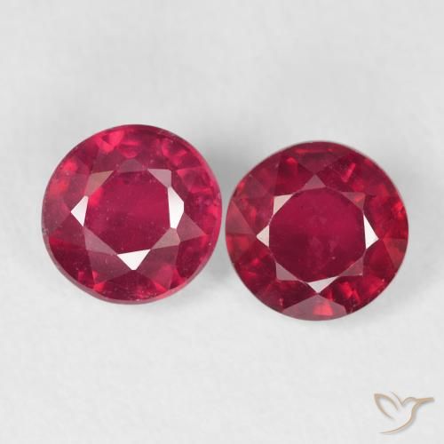 2.38ctw Naturel Cramoisi profond Rubis, Tour, VS