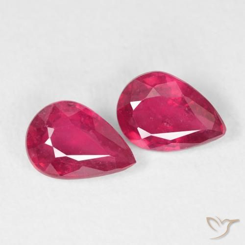 Shop natural 1.59ct Rouge moyen Rubis gems, En forme de poire, from Madagascar at GemSelect. In stock, global shipping!