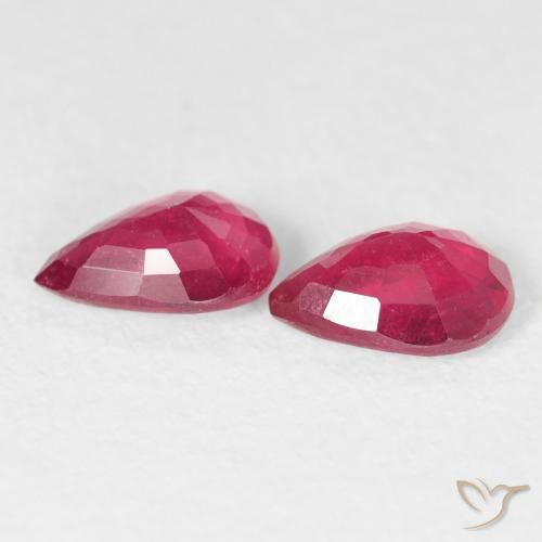 Shop natural 1.59ct Rouge moyen Rubis gems, En forme de poire, from Madagascar at GemSelect. In stock, global shipping!