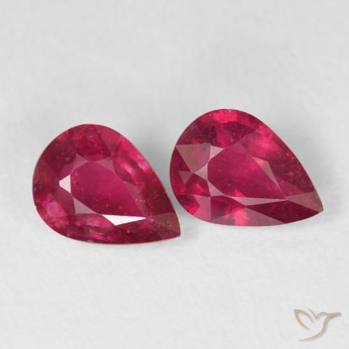 Shop natural 2.56ct Cramoisi profond Rubis gems, En forme de poire, from Madagascar at GemSelect. In stock, global shipping!