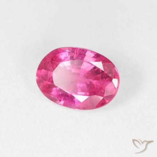 Rubis Rose vif naturelle ovale, 1.13 ct, VS