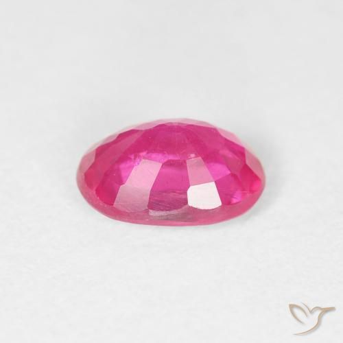 Rubis Rose vif naturelle ovale, 1.19 ct, VS