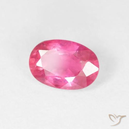 Rubis Rose vif naturelle ovale, 1.14 ct, VS
