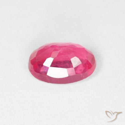 Rubis Rose vif naturelle ovale, 1.14 ct, VS