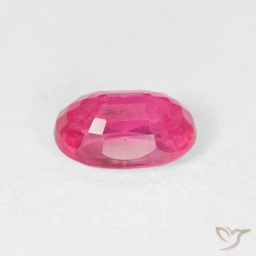Rubis Medium Dark-Pink naturelle ovale, 1.27 ct, VS