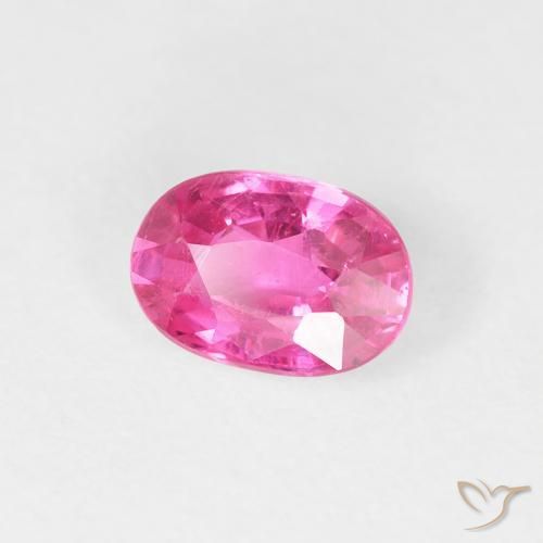 Rubis Medium Dark-Pink naturelle ovale, 0.96 ct, VS