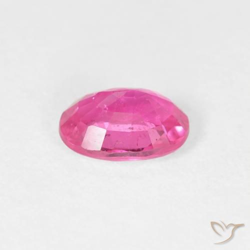 Rubis Medium Dark-Pink naturelle ovale, 0.96 ct, VS
