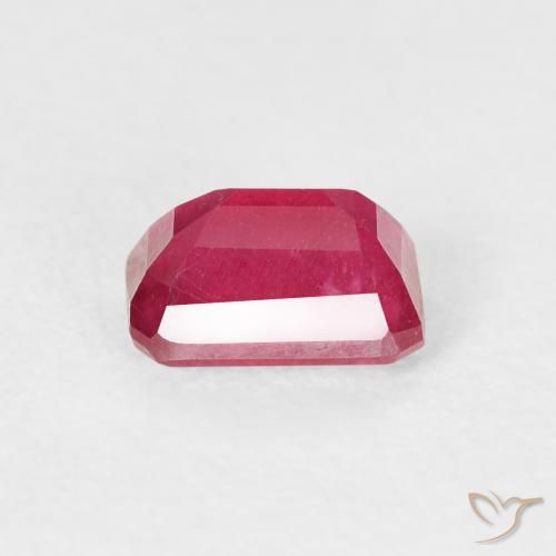 Rubis Rouge moyen naturelle Octogone / coupe Émeraude, 0.99 ct, VS