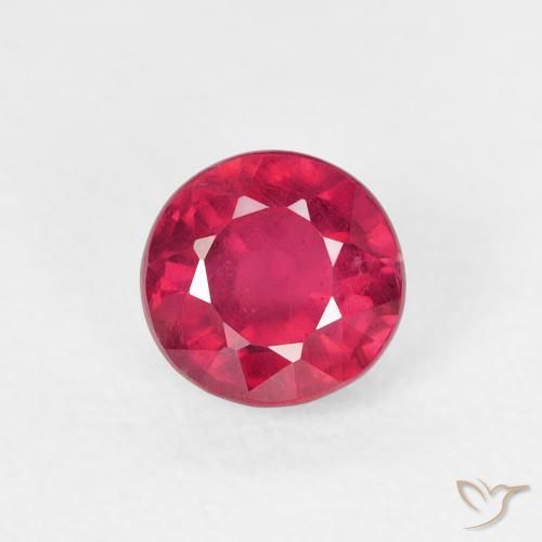 0.93ct Naturel Rouge léger Rubis, Tour, VS