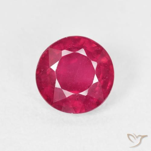 1.21ct Naturel Medium Dark-Red Rubis, Tour, VS