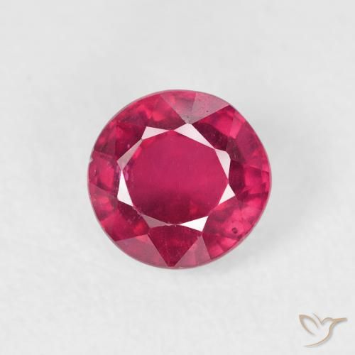 1.09ct Naturel Rose rougeâtre profond Rubis, Tour, VS