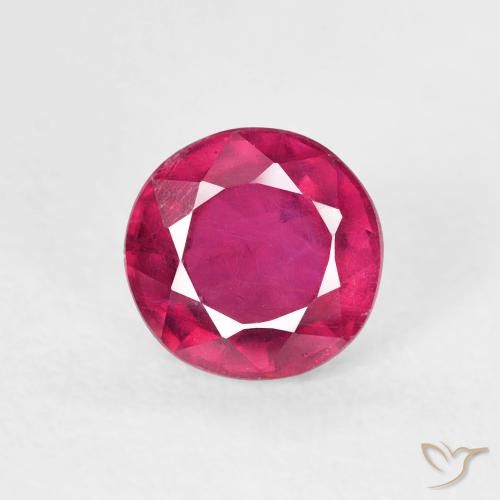 1.24ct Naturel Rouge léger Rubis, Tour, VS